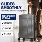 Bell + Howell 3-Piece Luxury Luggage Set with Built-In Scale