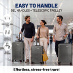 Bell + Howell 3-Piece Luxury Luggage Set with Built-In Scale