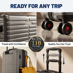 Bell + Howell 3-Piece Luxury Luggage Set with Built-In Scale